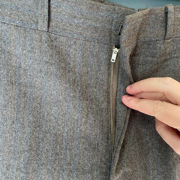 Vintage NORDSTROM 2 PIECE Men's 42 Trousers Sports Coat Wool Herringbone Classic - Picture 12 of 16